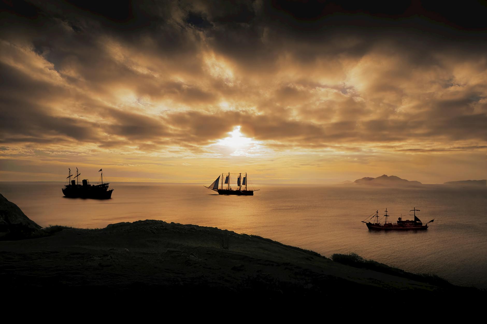 boats at the sea