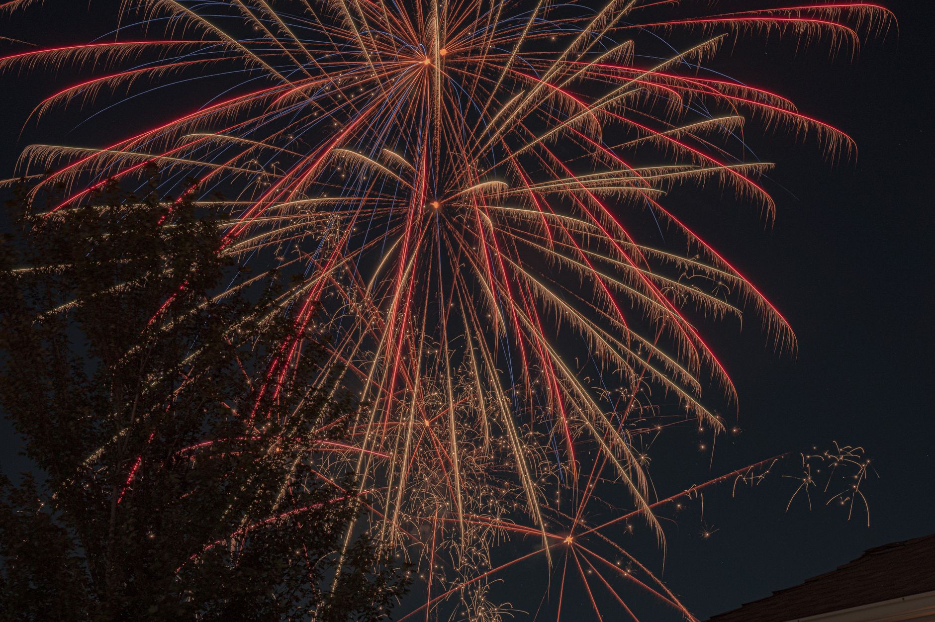 red and yellow fireworks display during nighttime