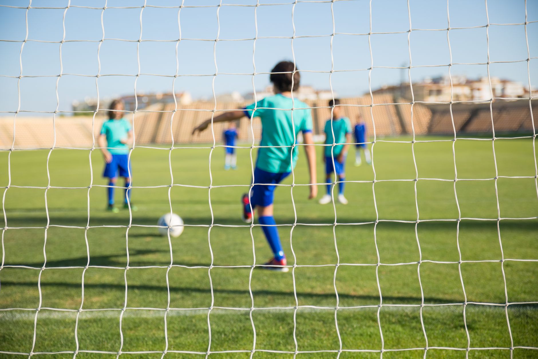 kids playing soccer